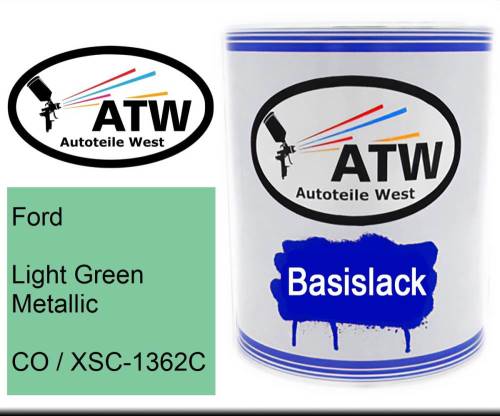 Ford, Light Green Metallic, CO / XSC-1362C: 1L Lackdose, von ATW Autoteile West.